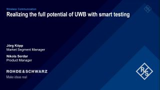 UWB의 포텐 폭발! - UWB를 풀파워로 끌어올리는 스마트한 테스트