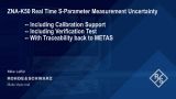 ZNA-K50 Real Time S-Parameter Measurement Uncertainty ZNA-K50 Real Time S-Parameter Measurement Uncertainty