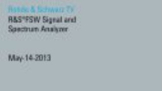 Millimeter wave signal analysis using the R&S®FSW signal and spectrum analyzer Millimeter wave signal analysis using the R&S®FSW signal and spectrum analyzer