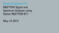 Messung an Differenzverstärkern unter Verwendung der Option R&S®FSW-B71 Messung an Differenzverstärkern unter Verwendung der Option R&S®FSW-B71