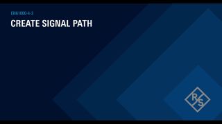 Create signal path Create signal path