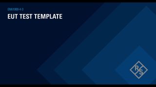 EUT Test Template  EUT Test Template
