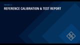 Reference Calibration Test Report  Reference Calibration Test Report