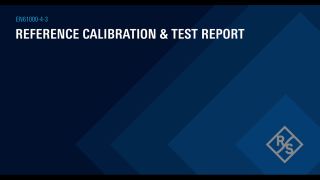 Reference Calibration Test Report  Reference Calibration Test Report