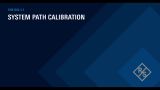 System path calibration  System path calibration