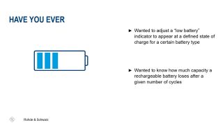 Battery Cycle Tool for R&S®High-Precision Power Supplies Battery Cycle Tool for R&S®High-Precision Power Supplies