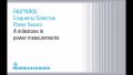 R&S®NRQ6 Frequenzselektiver Leistungsmesskopf R&S®NRQ6 Frequenzselektiver Leistungsmesskopf