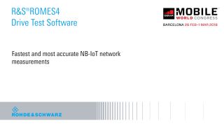 NB-IoT module performance and testing from Rohde & Schwarz debuted at MWC 2018  NB-IoT module performance and testing from Rohde & Schwarz debuted at MWC 2018