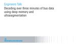 Decoding over three minutes of bus data using deep memory and ultrasegmentation Decoding over three minutes of bus data using deep memory and ultrasegmentation