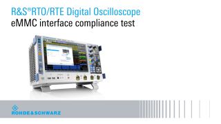 eMMCインタフェース・コンプライアンス試験 | Rohde & Schwarz