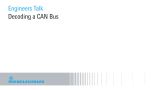 Decoding a CAN Bus Decoding a CAN Bus