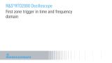 First zone trigger in time and frequency domain First zone trigger in time and frequency domain
