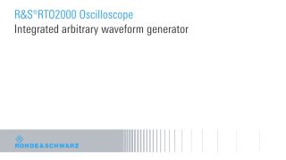 Integrated arbitrary waveform generator