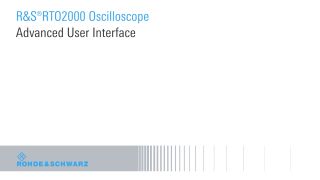 Advanced user interface 