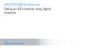 Debug an AD converter using digital channels