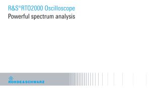 Powerful spectrum analysis