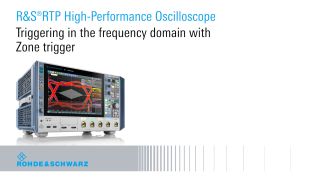 Triggering in frequency domain with zone trigger Triggering in frequency domain with zone trigger