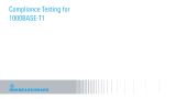 1000Base-T1 compliance testing 1000Base-T1 compliance testing