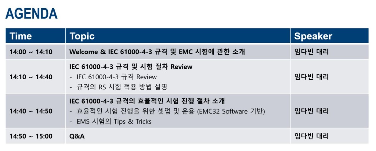 2020 EMC32 Seminar Timetable