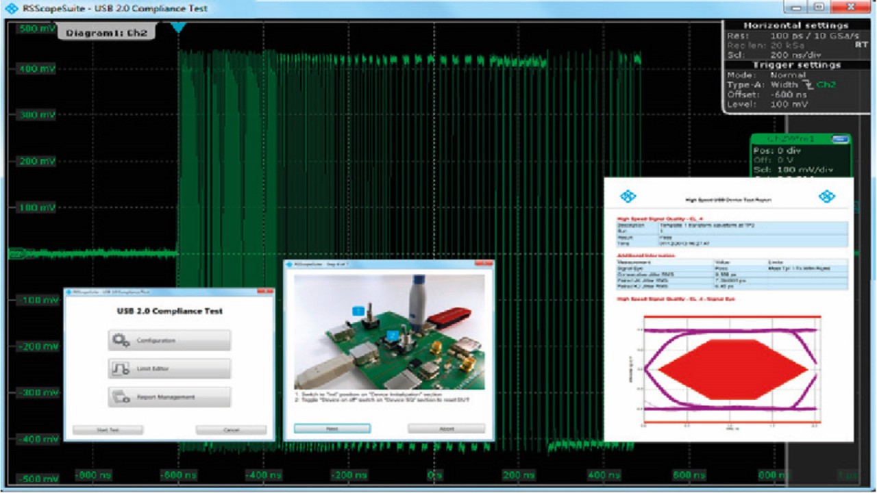 Software para pruebas de certificación USB R&S®RTO-K21.