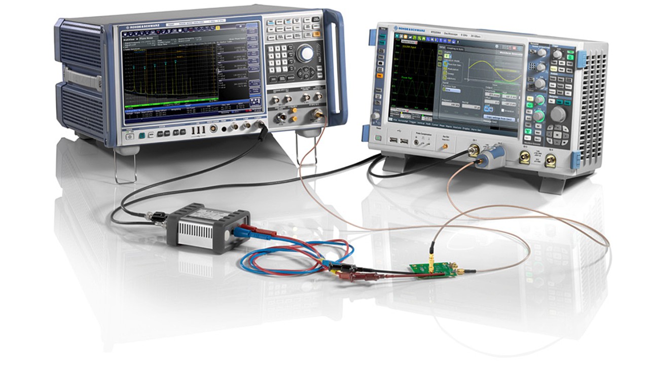 Проверка PSNR: измерение джиттера и фазового шума, наведенного источником питания, на кварцевом генераторе Epson SG3225EEN с низким уровнем джиттера.