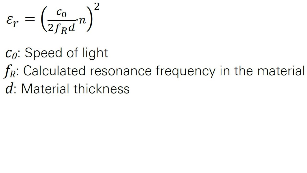 比誘電率（εr）の特定