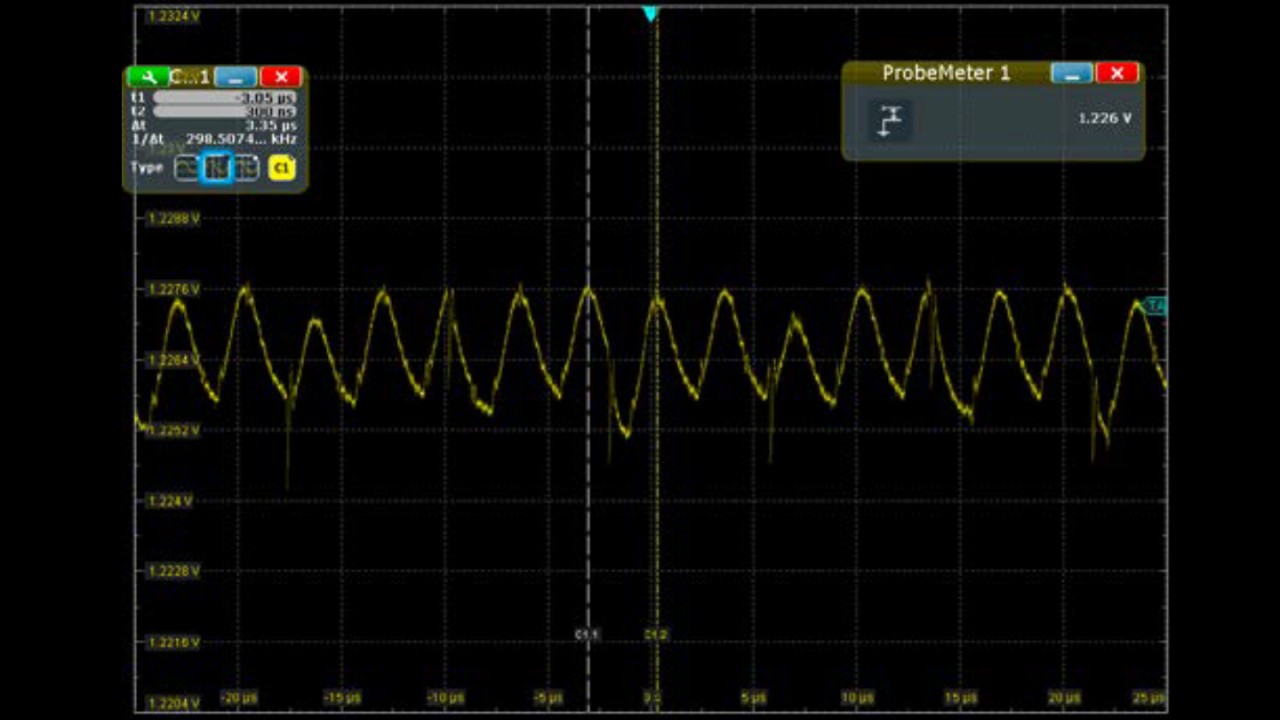 Измерение остаточных пульсаций электропитания DDR4