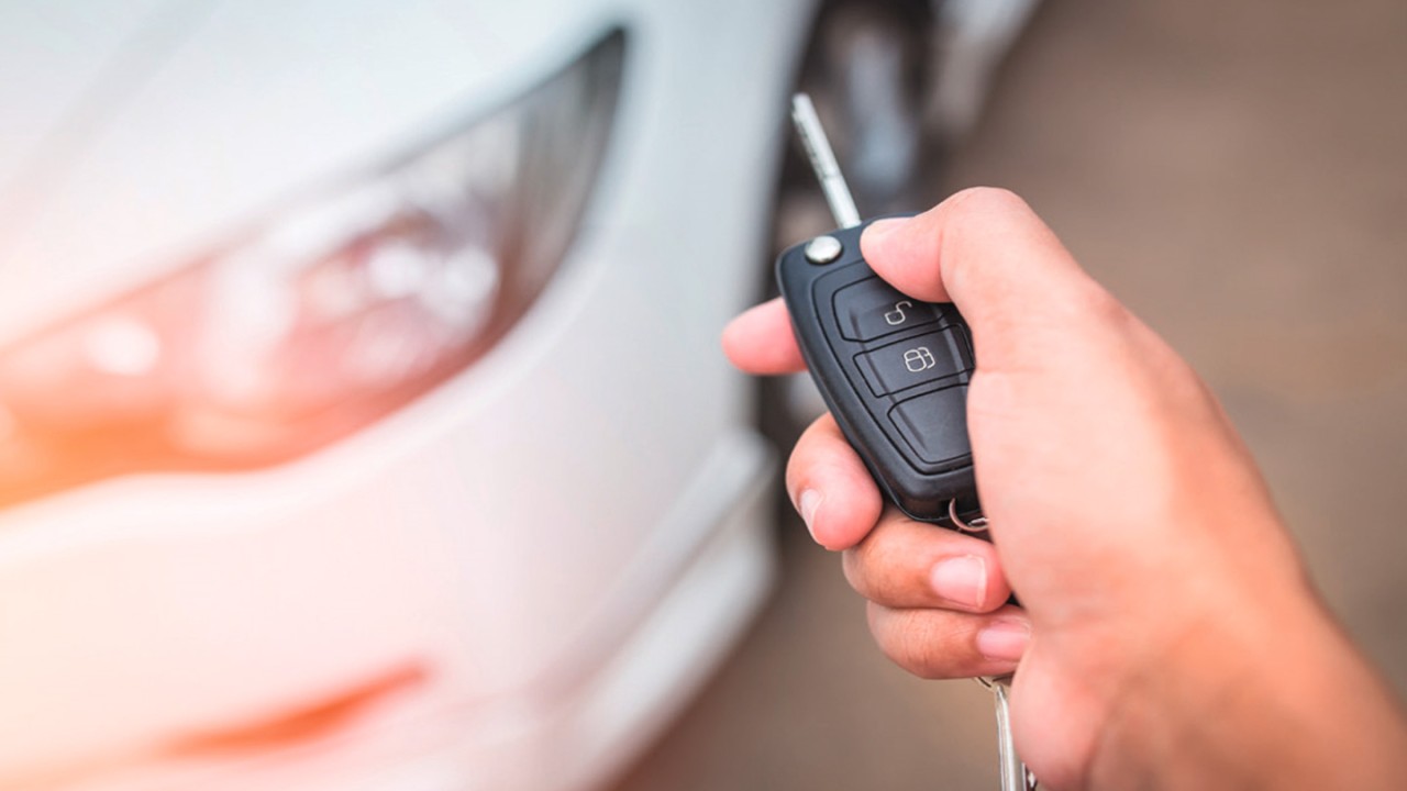 keyless entry on a car