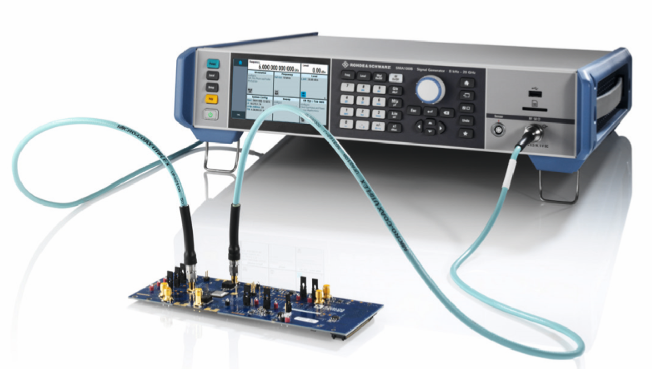 O SMA100B fornece sinais de clock extremamente limpos