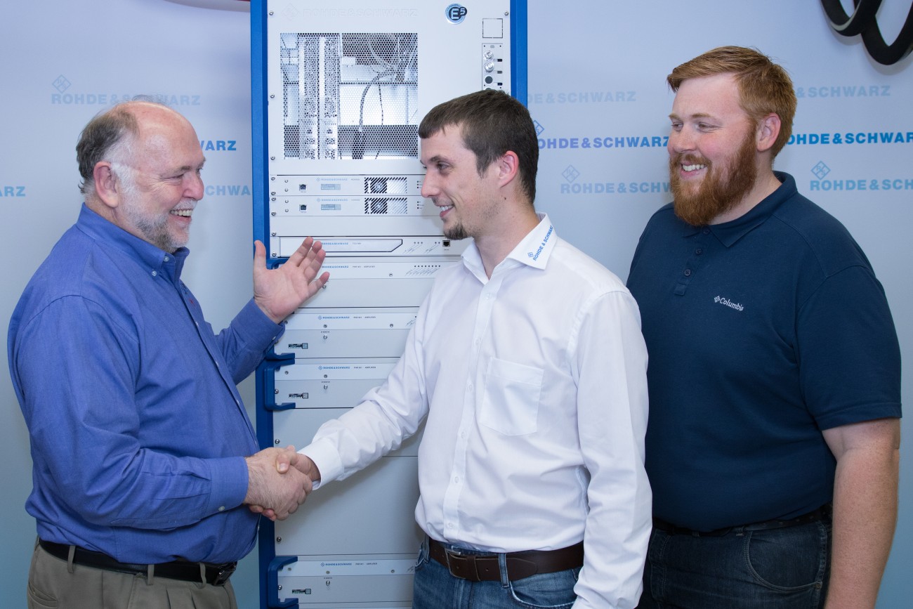 The WYCT representatives are completely satisfied with their new transmitter: The WYCT representatives are completely satisfied with their new transmitter: