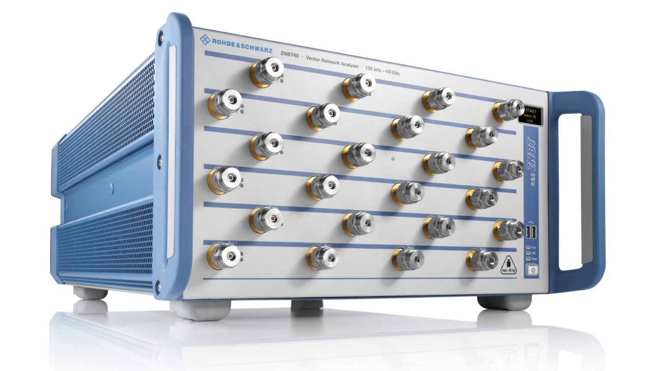 The R&S ZNBT40 is integral part of a new 5G beamforming IC production tester. The R&S ZNBT40 is integral part of a new 5G beamforming IC production tester.
