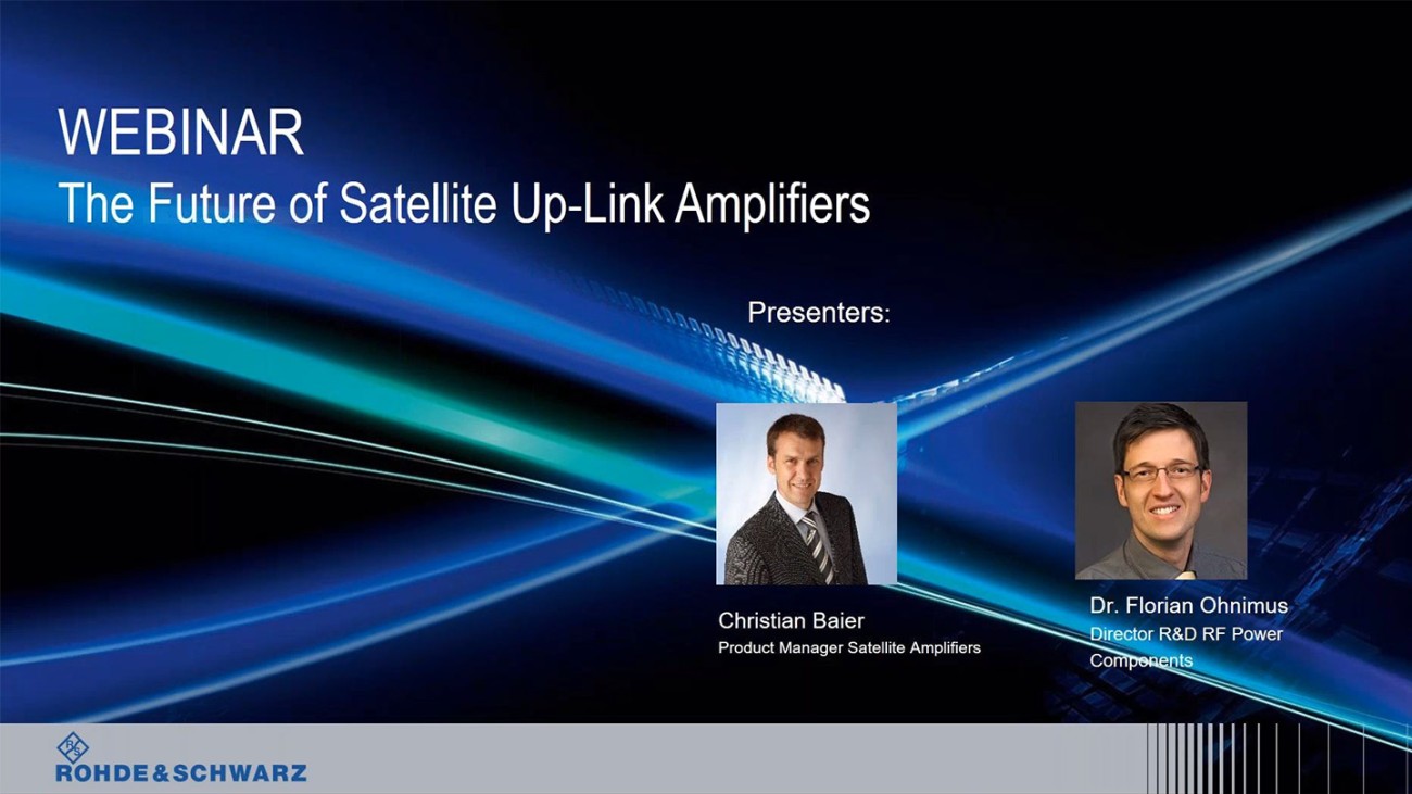Amplifiers For Sat Uplinks Rohde Schwarz