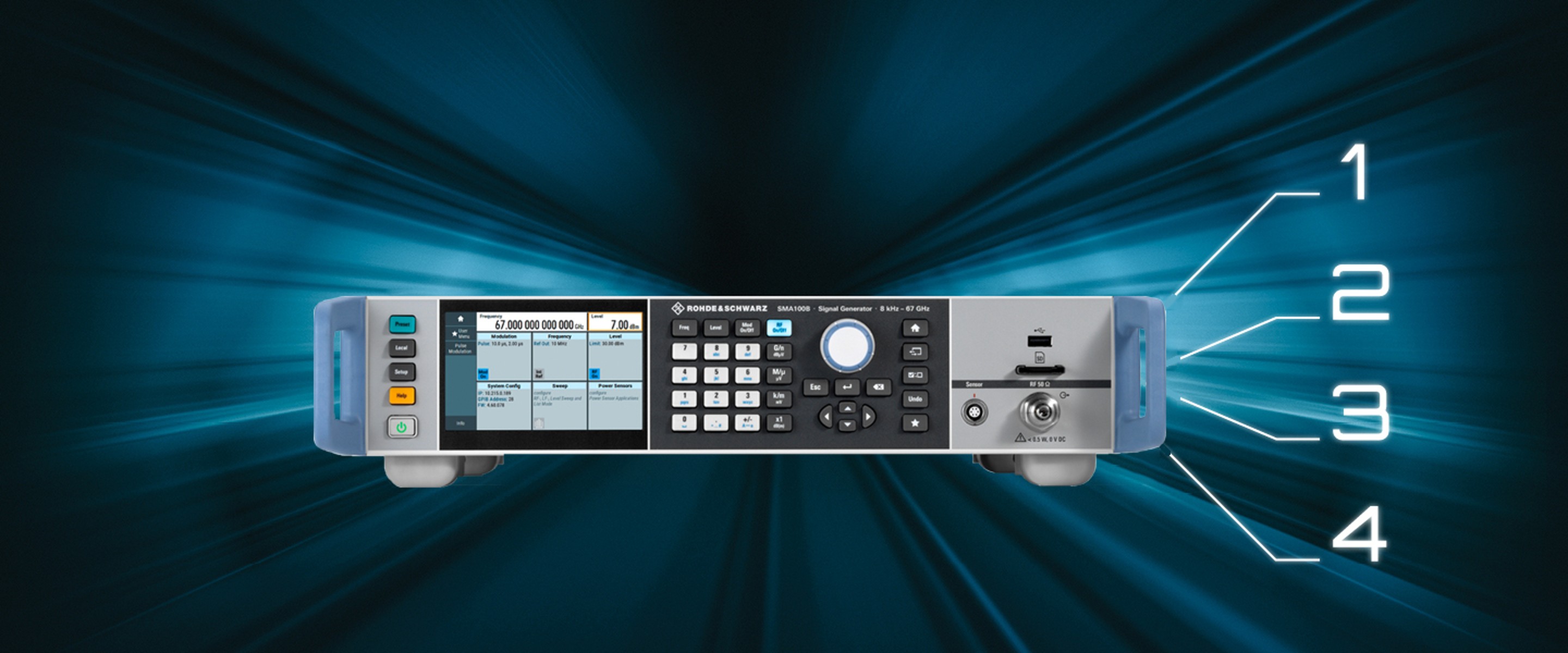 SMA100B RF and microwave signal generator Rohde & Schwarz