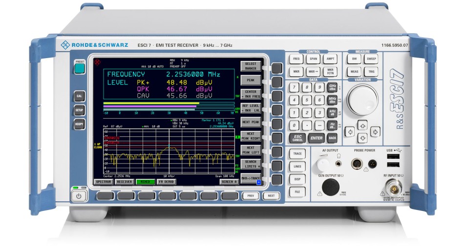 R&S®ESW, R&S®ESU, R&S®ESR, R&S®ESCI EMI Test Receiver용 Click Rate ...