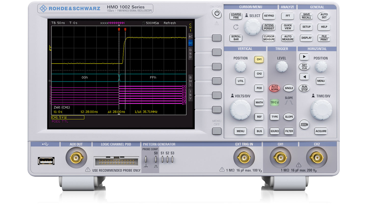 R&S®HMO1002 Digital Oscilloscopes Rohde & Schwarz