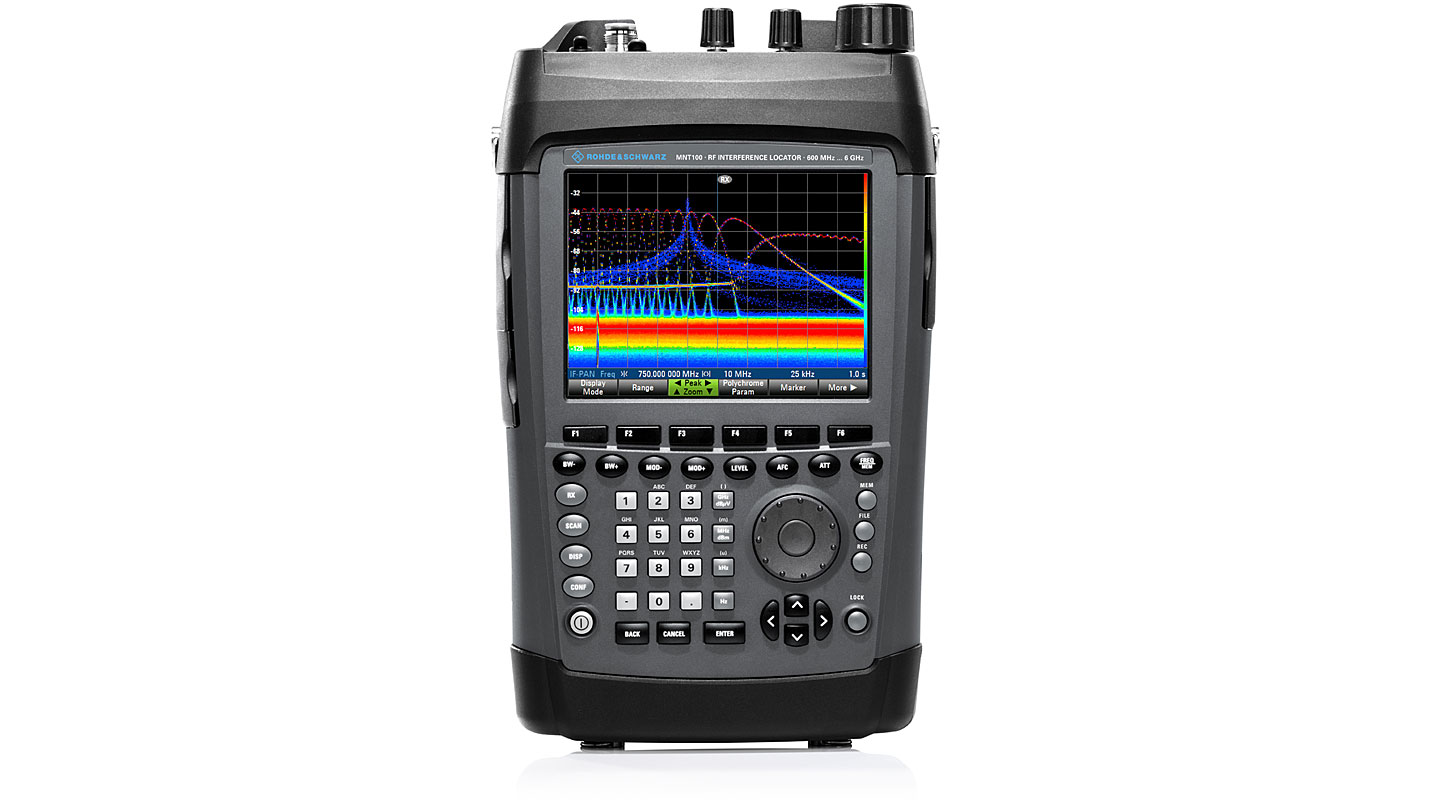R&S®MNT100 RF Interference Locator - polychrome analysis