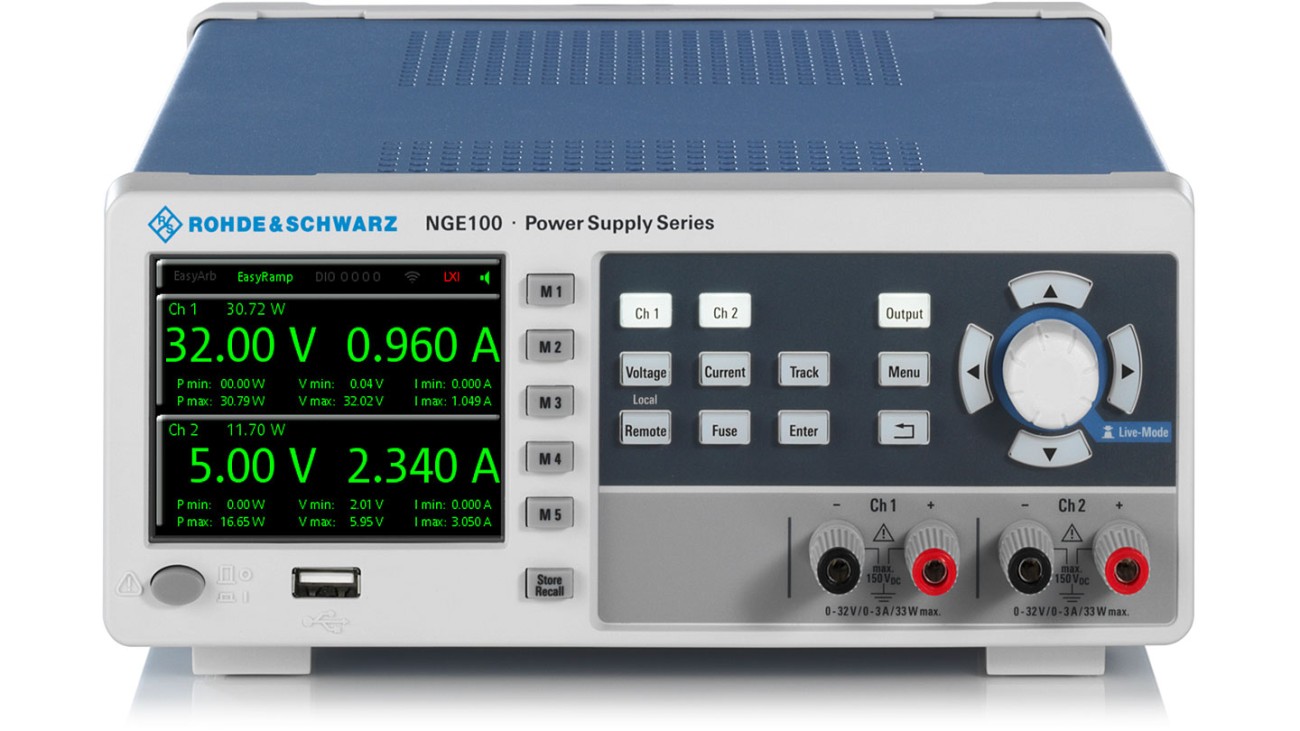 R&S®NGE100 Power Supply Series | Rohde & Schwarz