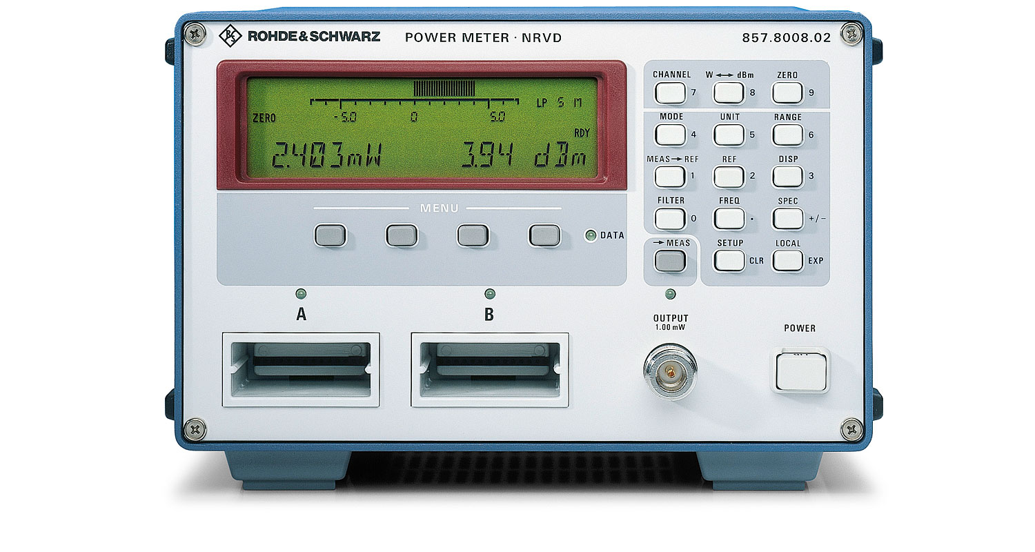 R&S®NRVD Dual-Channel Power Meter | Overview | Rohde & Schwarz