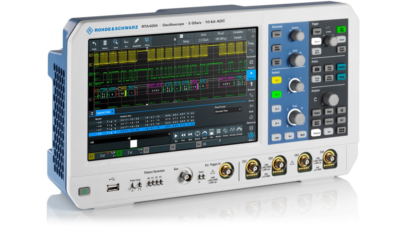 R&S®RTA4000 oscilloscopes Rohde & Schwarz
