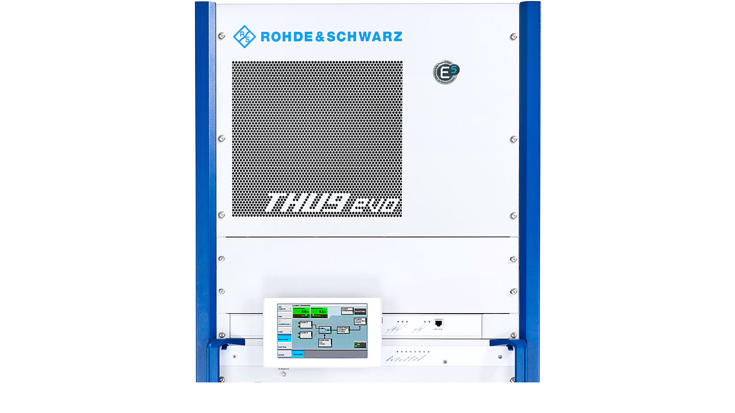 R&S®THU9evo liquid-cooled UHF transmitter R&S®THU9evo liquid-cooled UHF transmitter