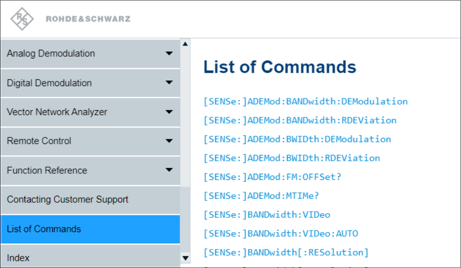 2. Introducing SCPI Commands Rohde & Schwarz