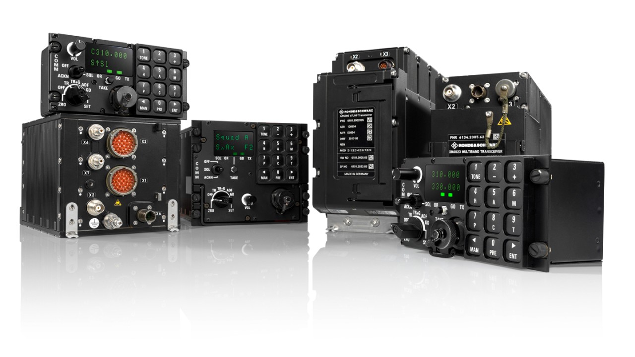 Airbus A400M aircraft with its software defined radios of the SOVERON family of airborne transceivers