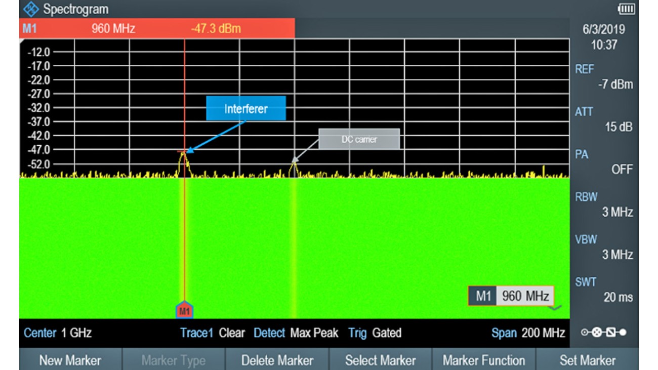 R&S®Spectrum Rider FPH screenshot R&S®Spectrum Rider FPH screenshot