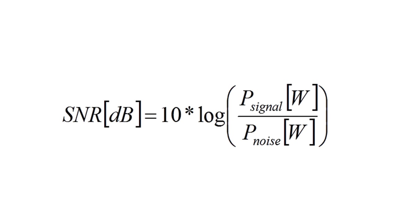 signal-to-noise-ratio formula