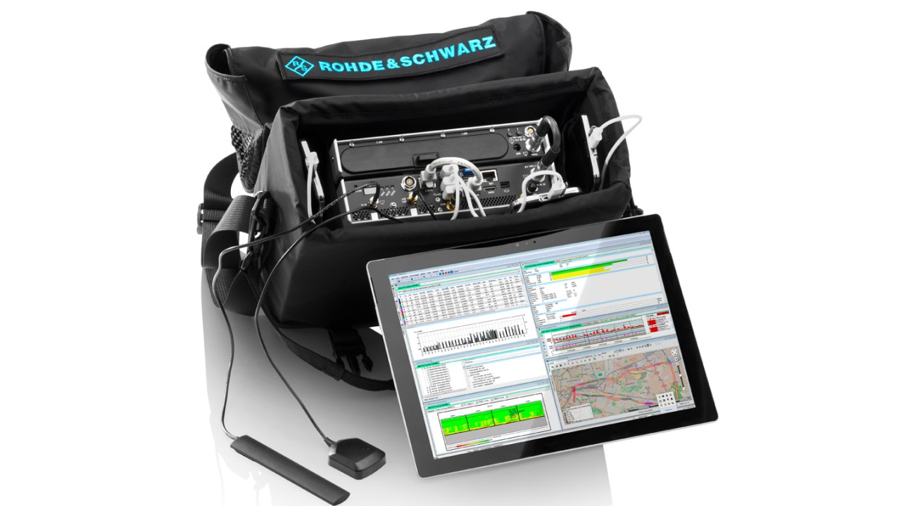 R&S®TSMx scanner with R&S®ROMES4 drive test software