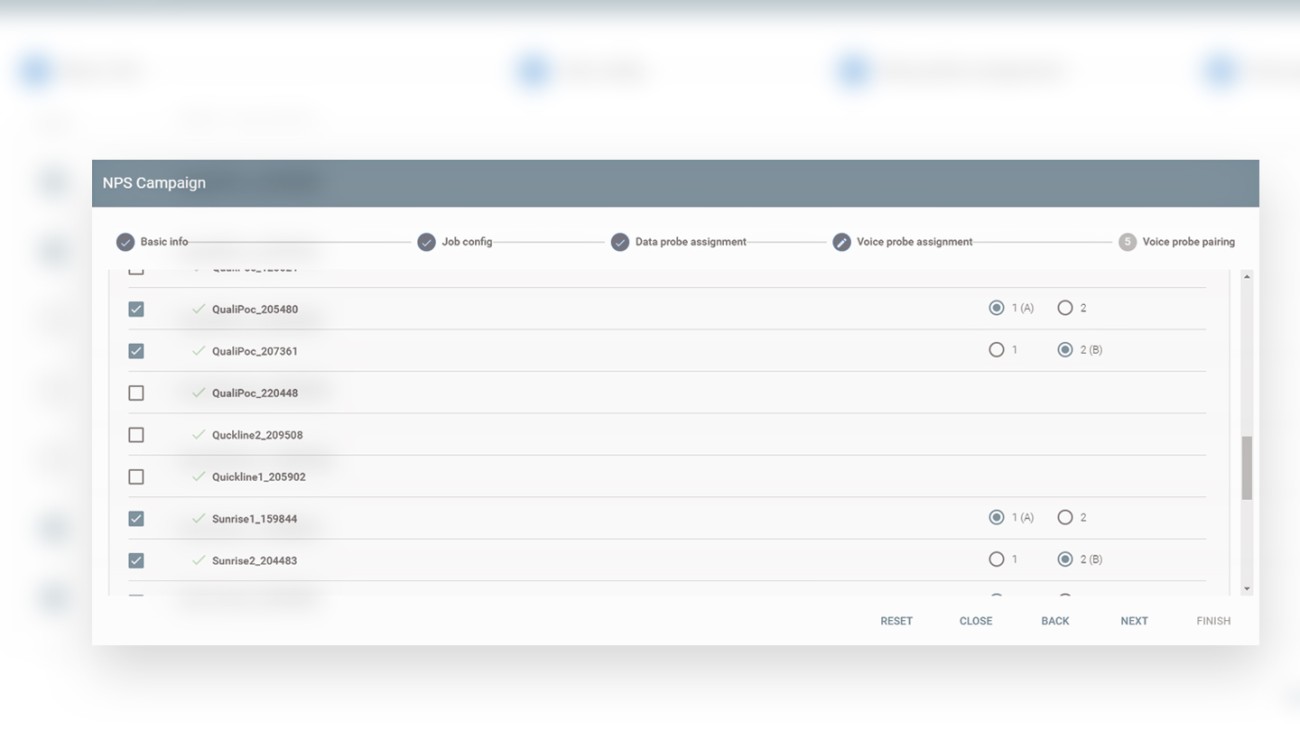 NPS configurator assign devices for voice probes NPS configurator assign devices for voice probes