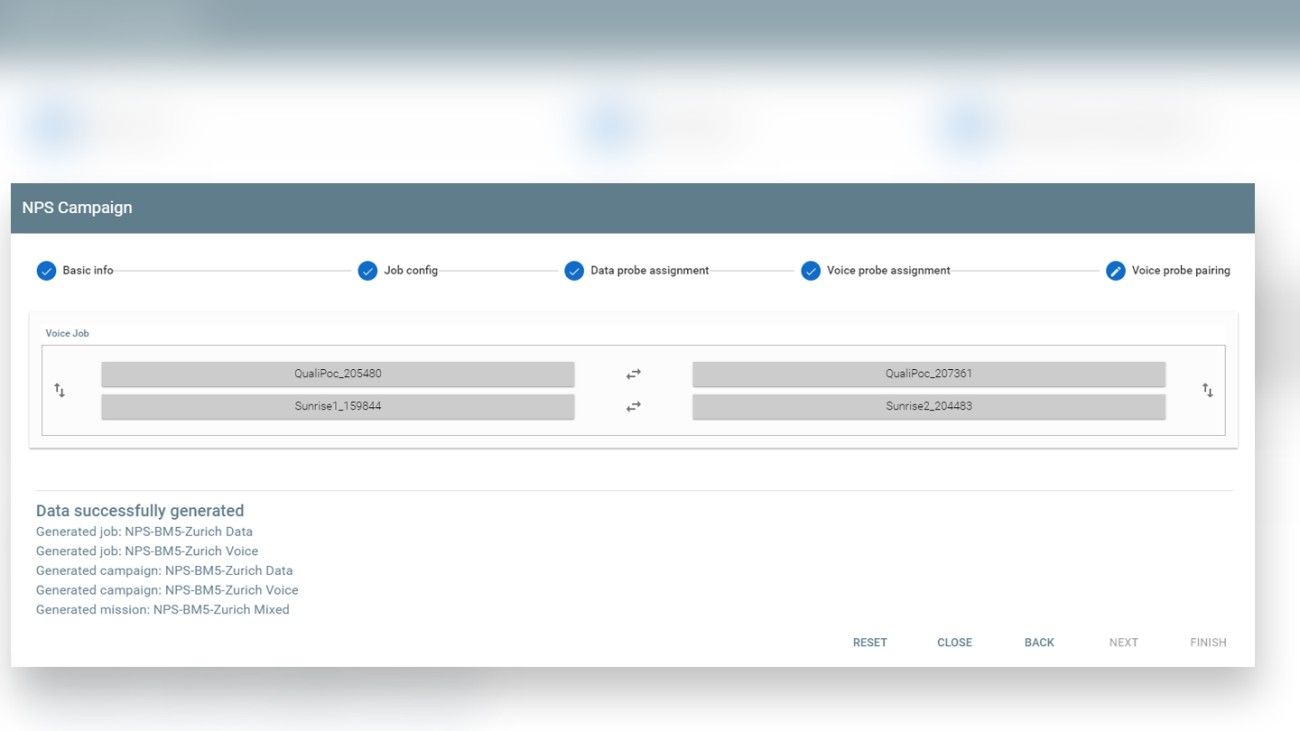 NPS Configurator final step define and modify voice probe pairing NPS Configurator final step define and modify voice probe pairing