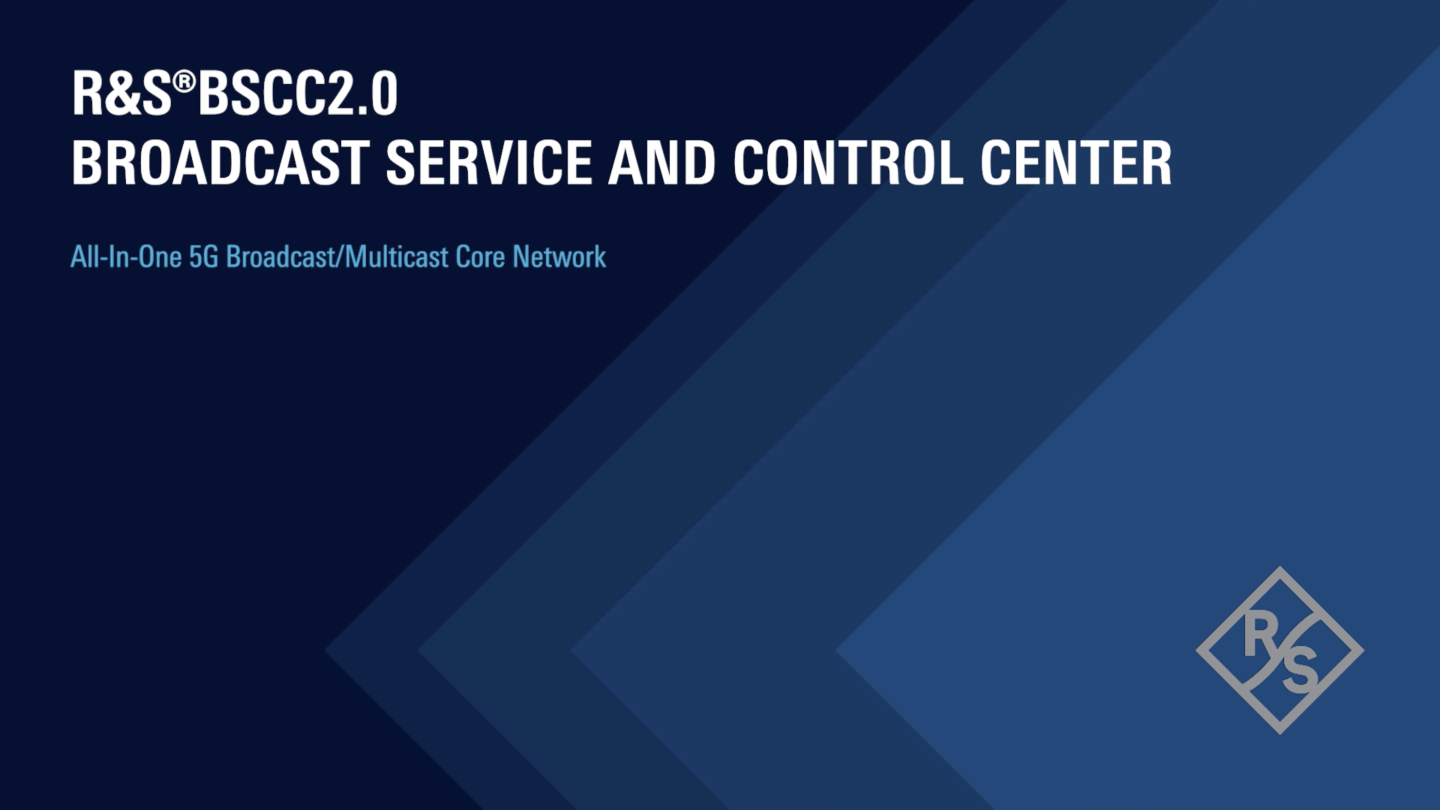 R&S®BSCC2.0 broadcast service & control center