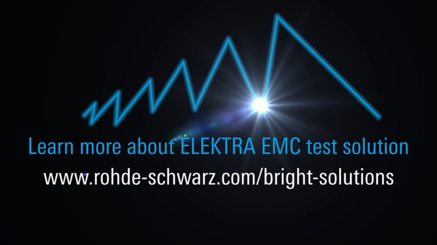 R&S®ELEKTRA EMC test software-bright solutions for peak performance