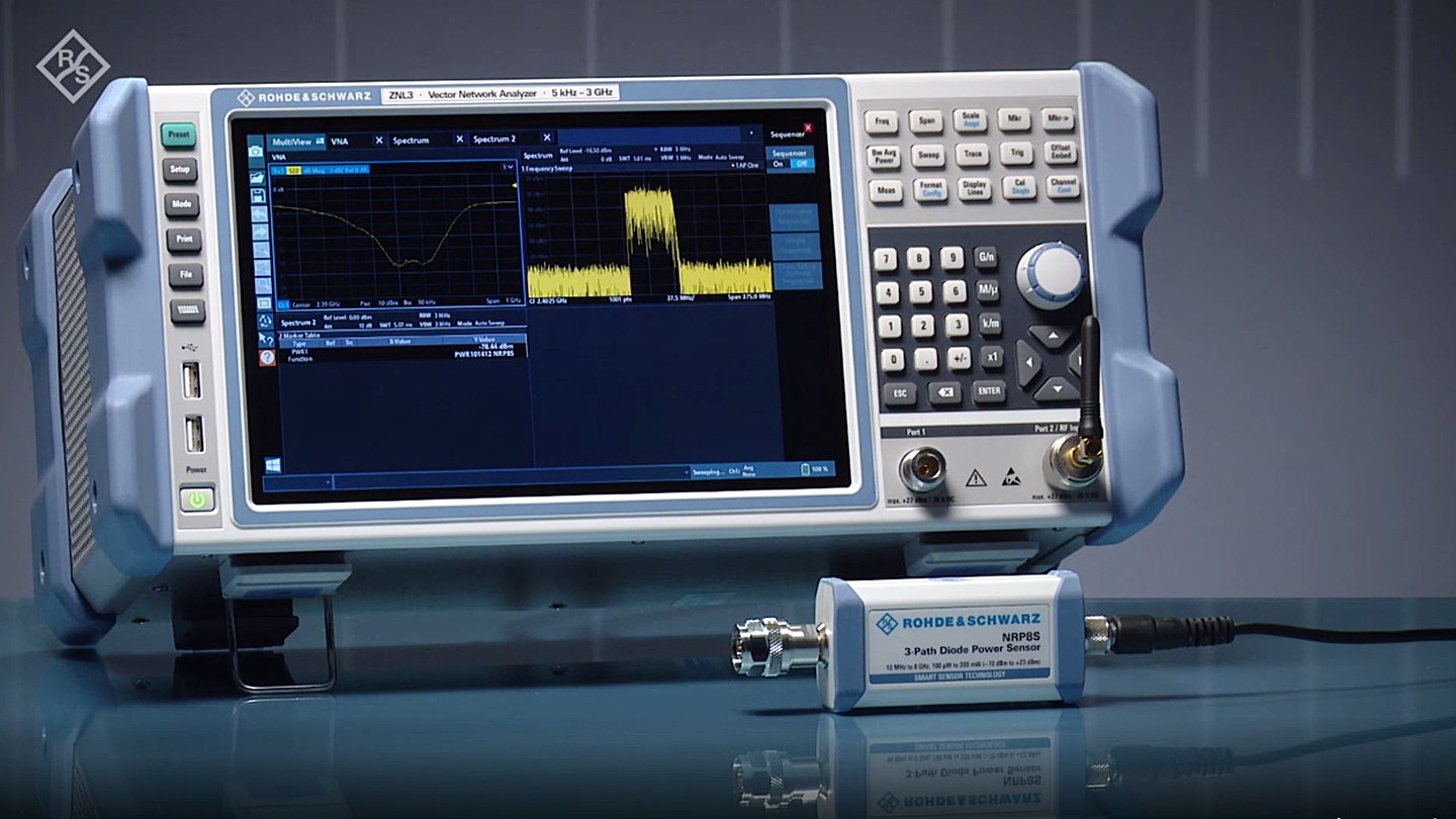 The R&S®ZNL vector network analyzer is the 3-in-1 allrounder